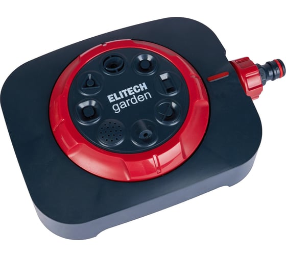 Изображение товара Разбрызгиватель пластиковый Elitech SP 005 Garden 8 режимов 206072