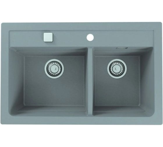 Изображение товара Мойка ALVEUS GRANITAL ATROX 50 CONCRETE - G81 в комплекте с сифоном 1132822 1132001