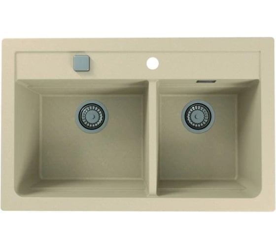 Изображение товара Мойка ALVEUS GRANITAL ATROx 50 TERRA - G22 в комплекте с сифоном 1132822 1131999