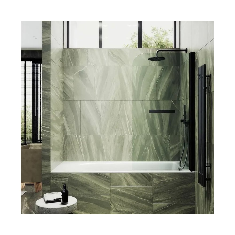 Изображение товара Поворотная шторка на монопетле MaybahGlass 1400х700 мм из закаленного стекла