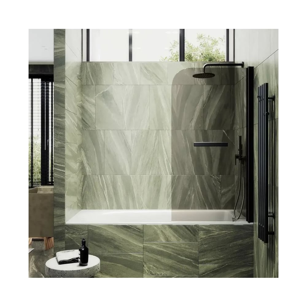 Изображение товара Шторка поворотная на монопетле MaybahGlass 1400х700 бронза закаленное стекло