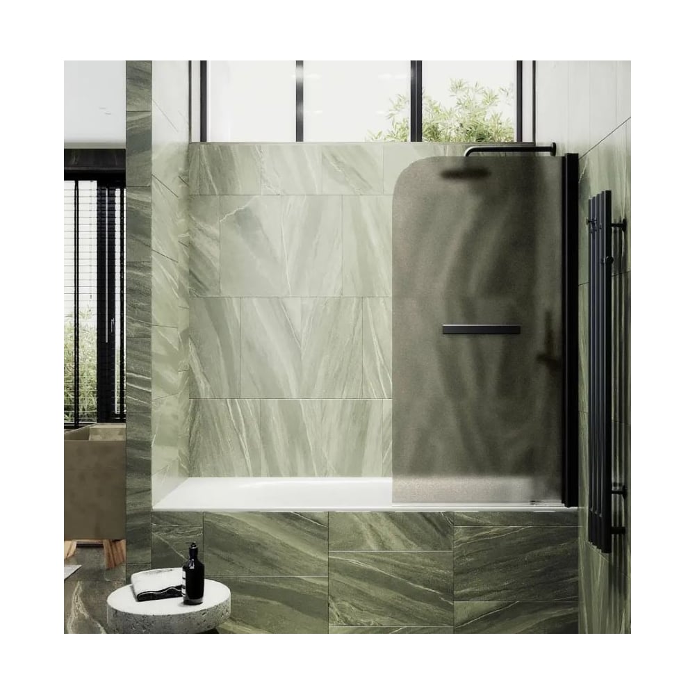 Изображение товара Шторка поворотная на монопетле MaybahGlass 1400х700 бронза матовая 6 мм