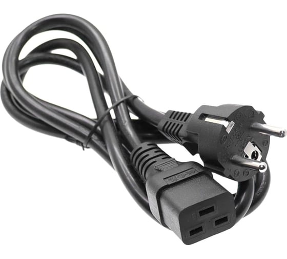 Изображение товара Кабель питания PALMEXX IEC-C19, 3x2.5, CEE 7/7 Schuko, длина 1.5м PA-CABL-3PIN-С19-25