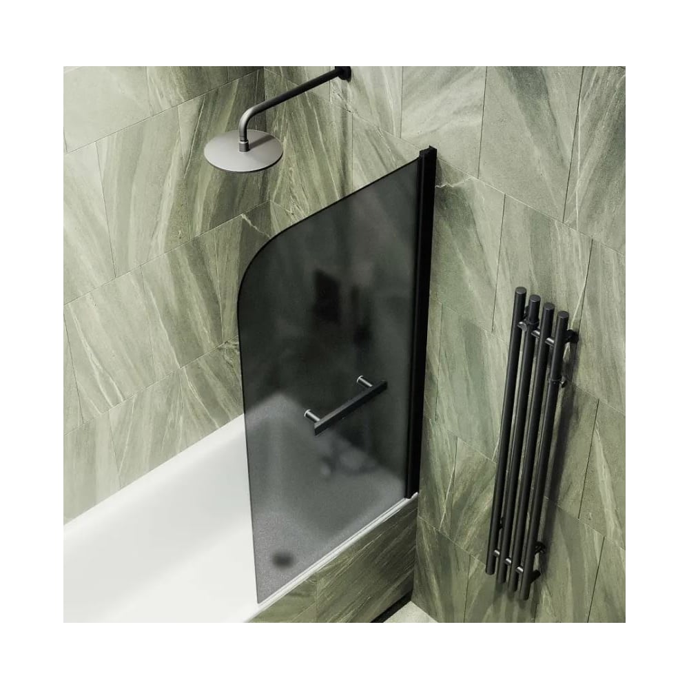 Изображение товара Шторка поворотная на монопетле MaybahGlass 1400х700 6 мм графит матовый