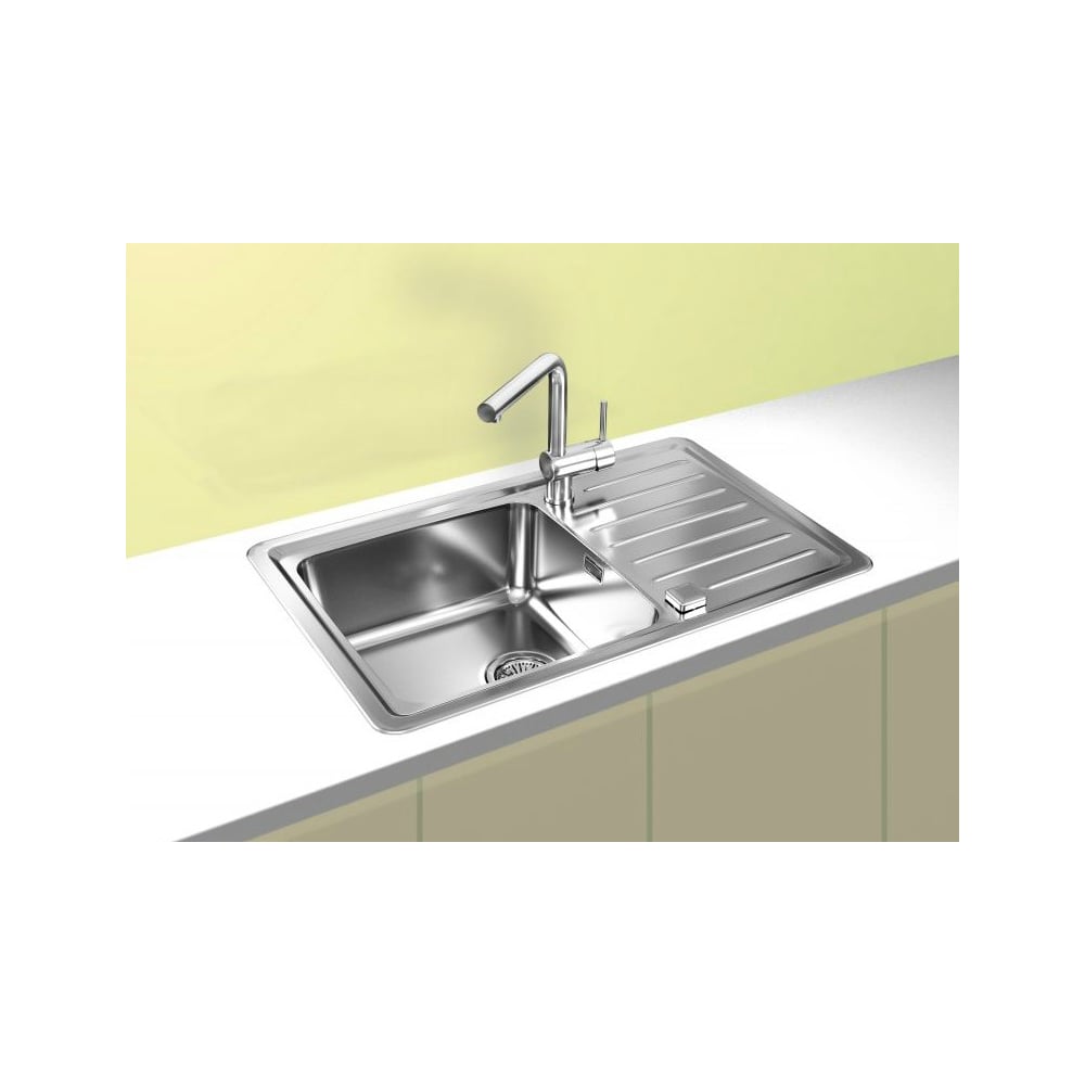Мойка ALVEUS GALEO 30 SAT 90 FI 860х500 в комплекте с сифоном 1127251 1128554