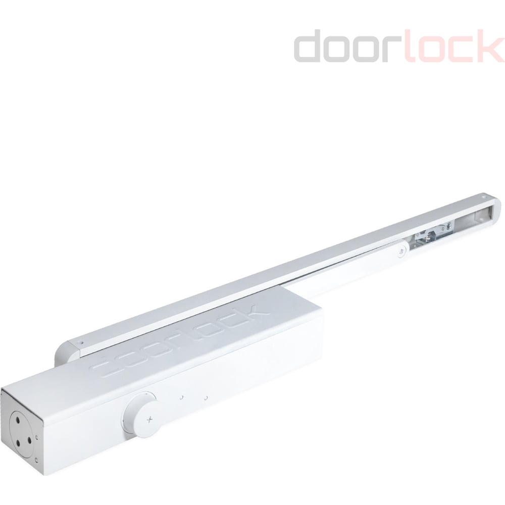 Изображение товара Доводчик Doorlock DL300S/N BC EN3-5 со скользящей тягой белый