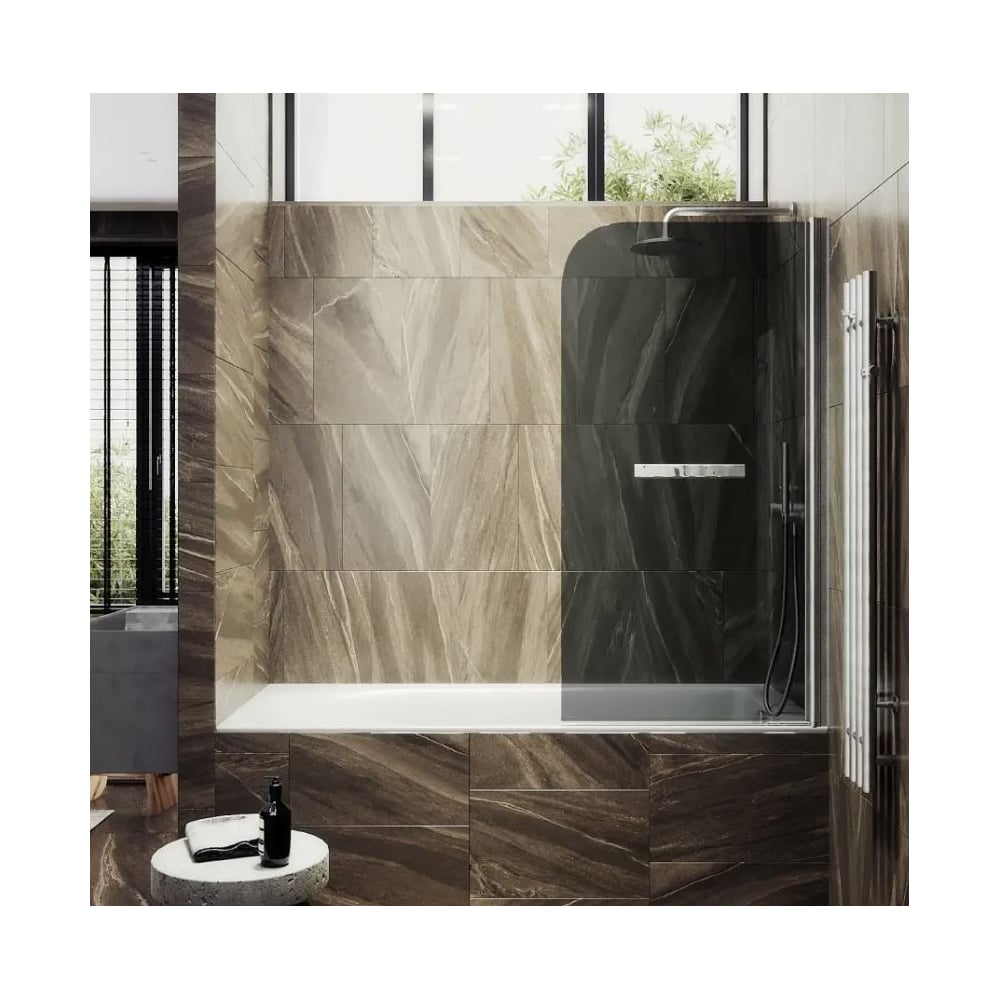 Изображение товара Поворотная шторка на монопетле MaybahGlass 1400х800 мм графит