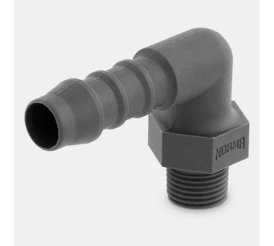 Изображение товара Угловой резьбовой переходник WES 4/R 1/8 PA6 100 шт NORMA NR-07308910004