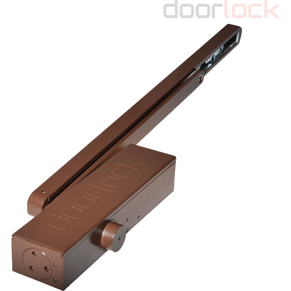 Изображение товара Доводчик Doorlock DL340S/N BC HO EN1-4 со скользящей тягой коричневый 75580