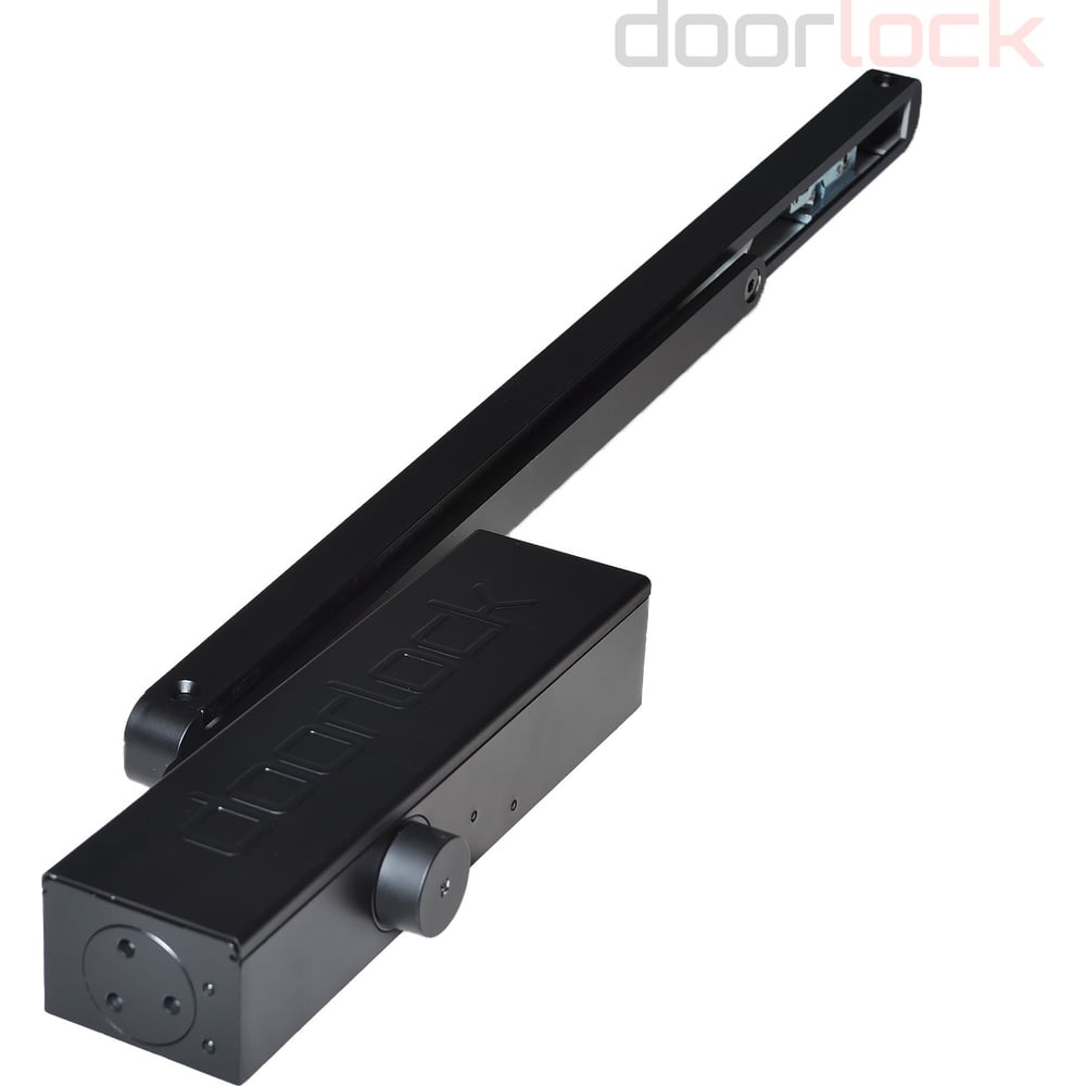Изображение товара Доводчик Doorlock DL340S/N BC HO EN1-4 со скользящей тягой черный