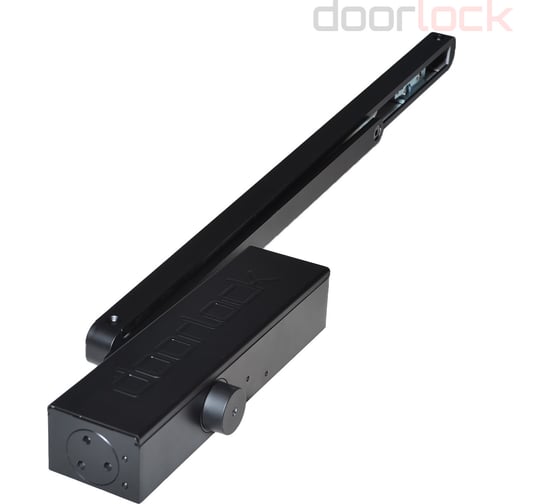 Изображение товара Доводчик Doorlock DL340S/N BC HO EN1-4 со скользящей тягой черный 75581