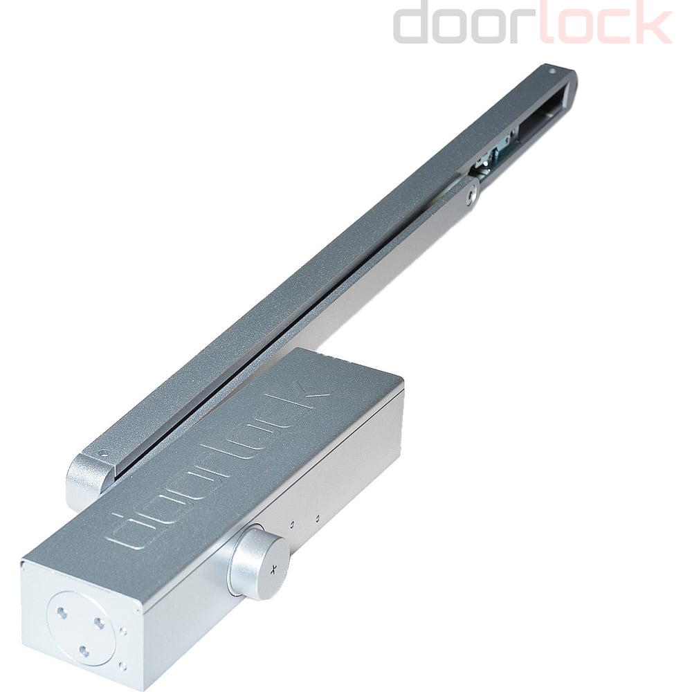 Изображение товара Доводчик дверной Doorlock DL340S/N BC HO EN1-4 со скользящей тягой серебристый