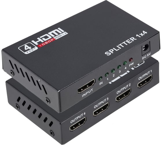 Изображение товара Сплиттер PALMEXX 1HDMI-4HDMI (1080P, 3D, HDMI 1.4) PX/HDMI-4