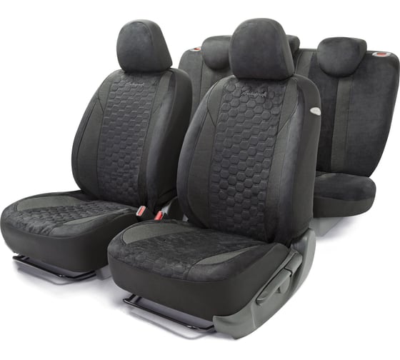 Изображение товара Авточехлы ALCANTARA AUTOPROFI ALC-1505 BK/BK