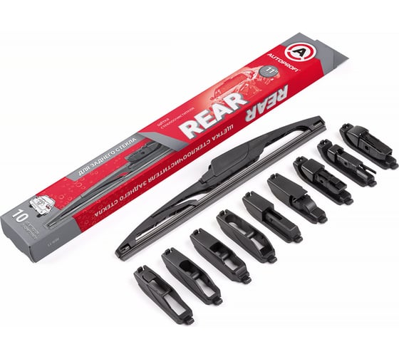 Изображение товара Щетка стеклоочистителя для заднего стекла AUTOPROFI 10 адаптеров RER-9