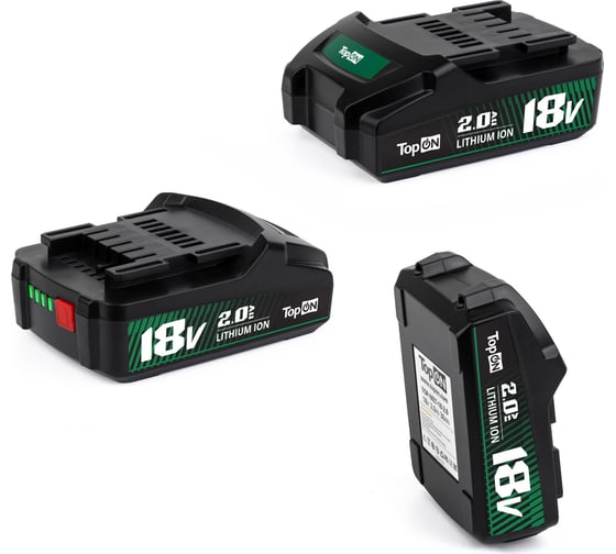 Изображение товара Аккумулятор для Metabo TopOn 18V 2.0Ah Li-Ion PN: 625457000. TOP-MET-18-2.0