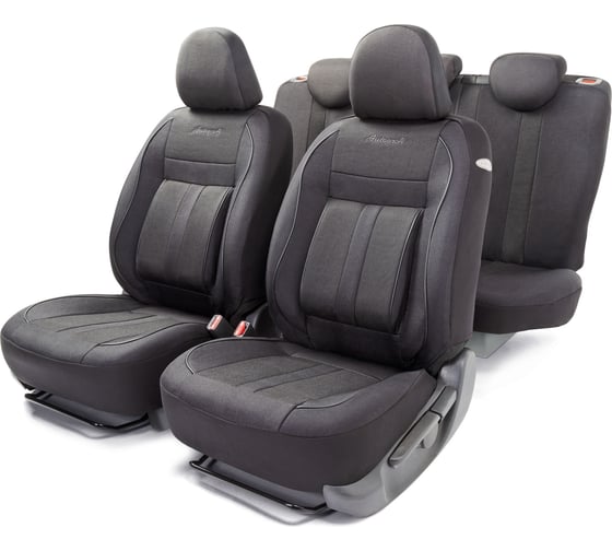 Изображение товара Авточехлы AUTOPROFI CUSHION COMFORT CUS-1505 BK/BK