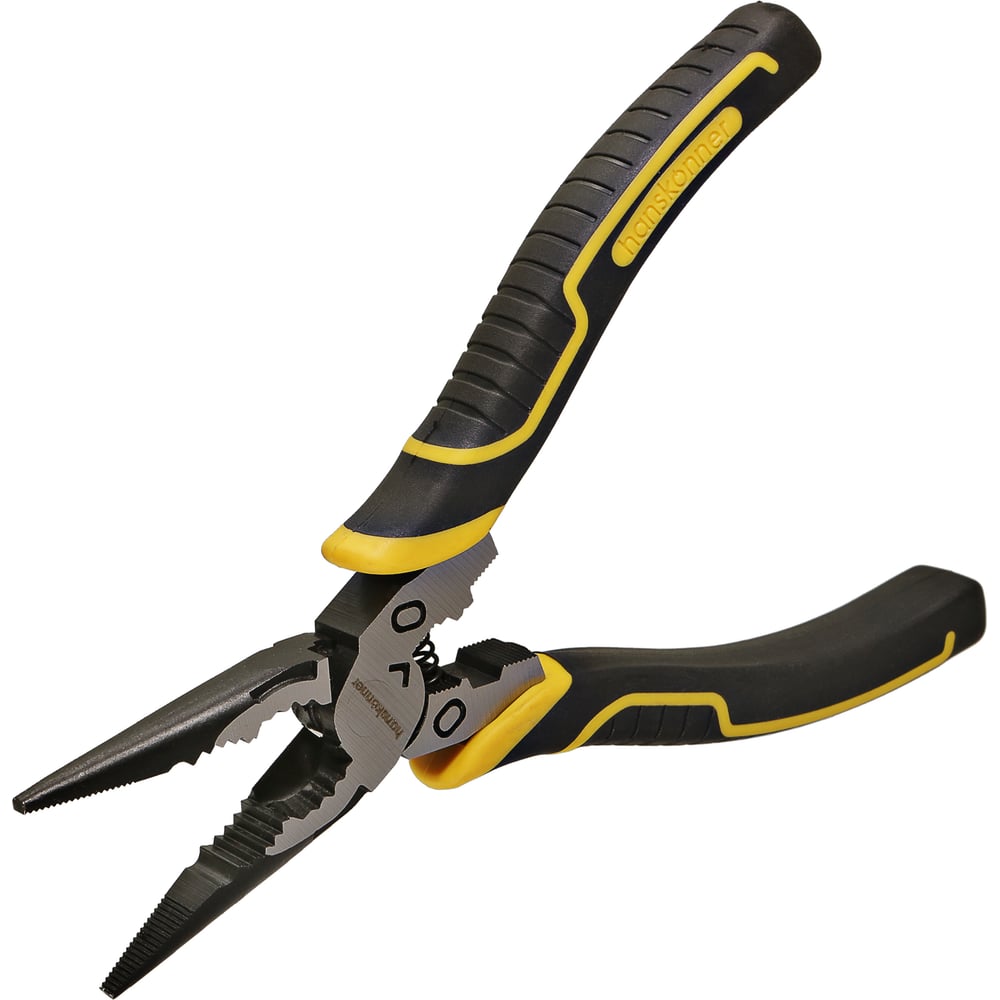 Изображение товара Длинногубцы Hanskonner 160 мм эксцентриковый шарнир ТРП рукоятка