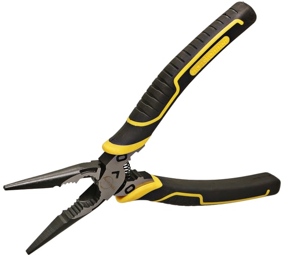 Изображение товара Длинногубцы Hanskonner 200 мм, эксцентриковый шарнир, +30% к силе реза, СrV, TPR рукоятка HK1020-02-3-200