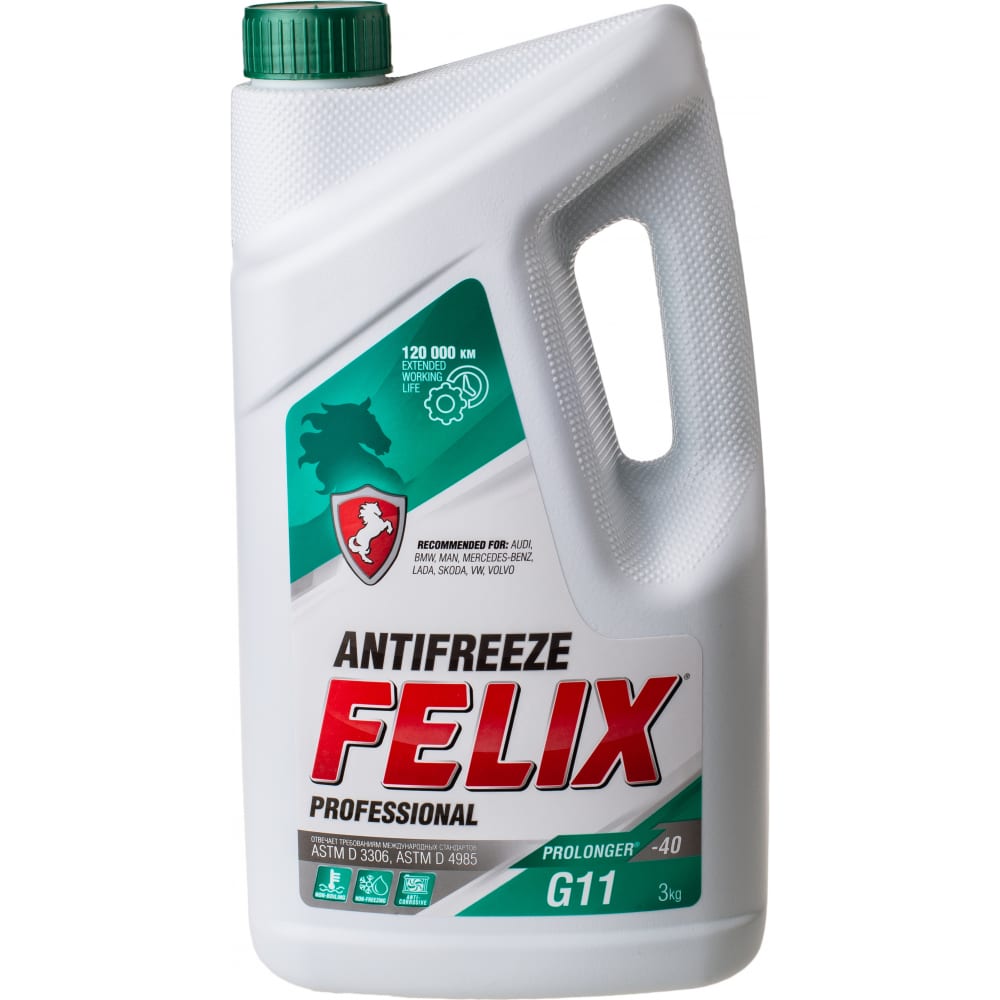 фото Антифриз felix prolonger-40 g-11, 3 кг, зеленый 430206327