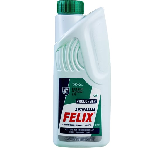 Изображение товара Антифриз FELIX PROLONGER-40 G-11, 1 кг, зеленый 430206030