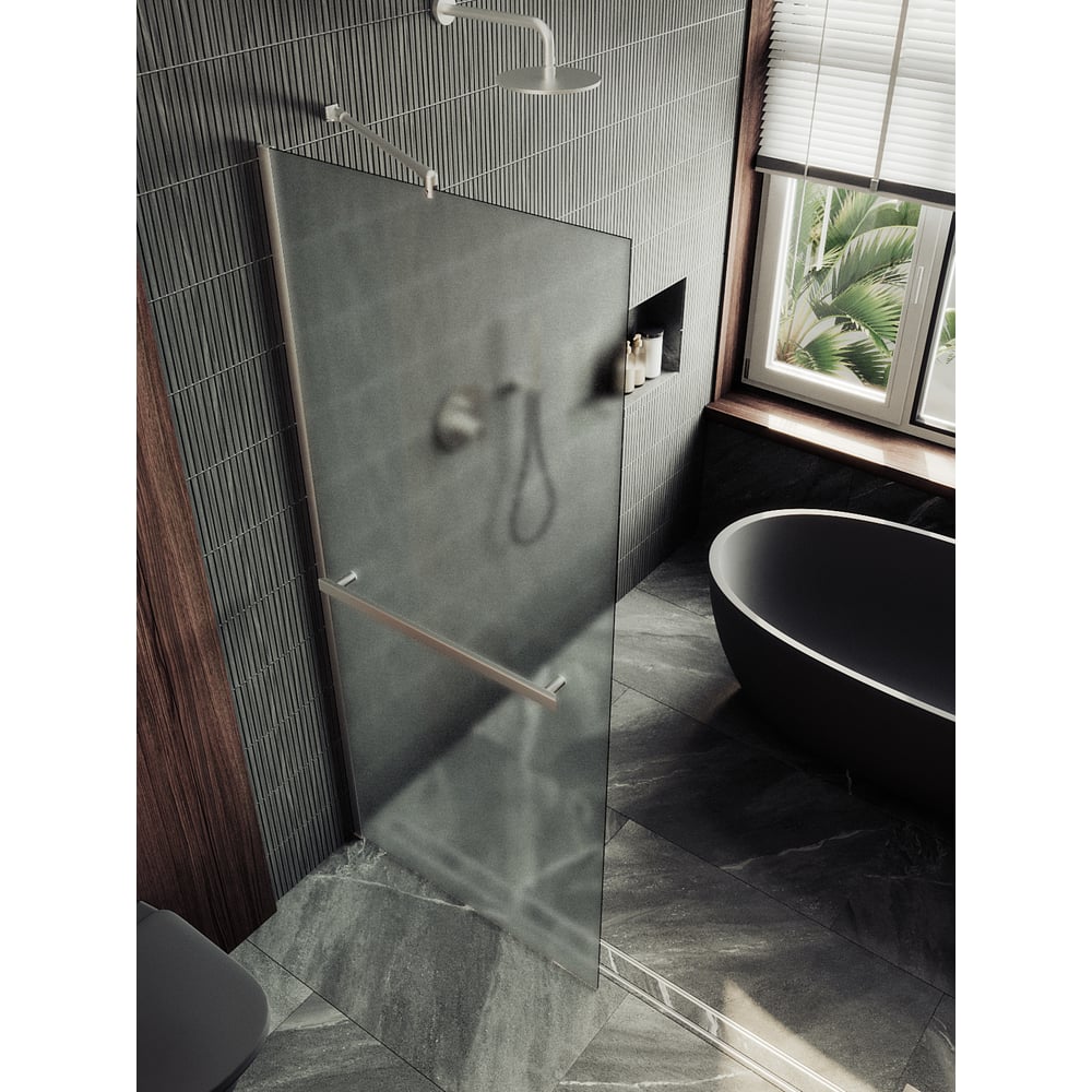 Изображение товара Душевая перегородка MaybahGlass 1950х1090 мм из закаленного стекла