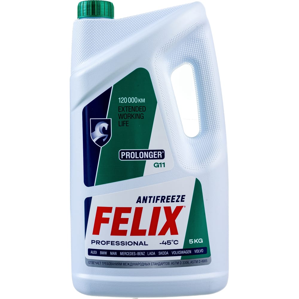 Антифриз FELIX антифриз felix тс 45 g11 1 кг зеленый
