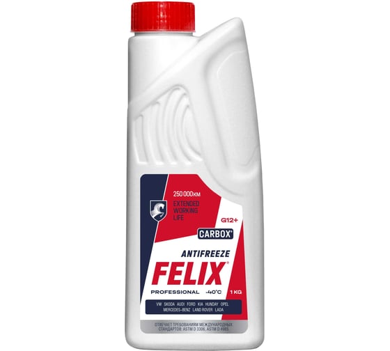 Изображение товара Антифриз FELIX CARBOX -40 G-12+ /1кг/ красный 430206032