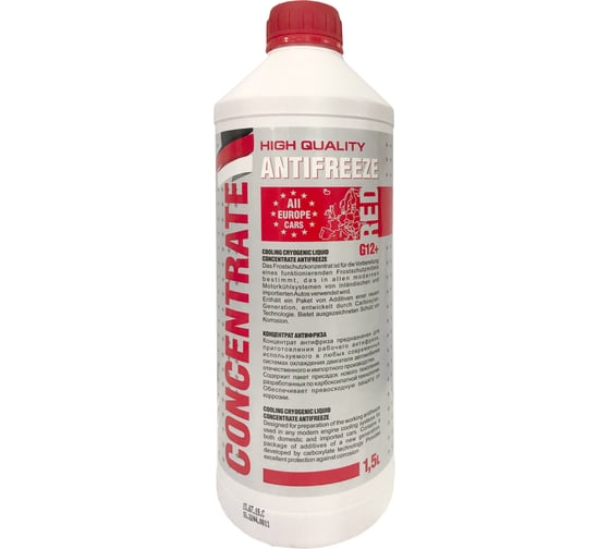 Изображение товара Антифриз FELIX CARBOX -40град.С, G-12+, 1.5 кг, красный, концентрат 430206245