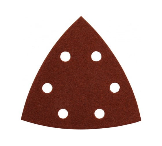 Изображение товара Бумага шлифовальная треугольная на липучке 94 мм, A120, 10 шт Makita D-58615