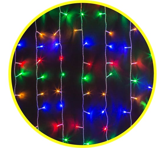 Изображение товара Гирлянда Navigator NGF-C01-288RGBY-8-1.5x1.5m-230-C8-TR-IP20 61860