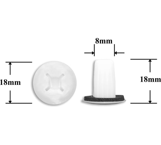 Изображение товара Автокрепеж Infiniti Lexus Nissan Toyota 10 шт 76848AL500 9018906034 MU480033 0128100231 КрепАвто 0607