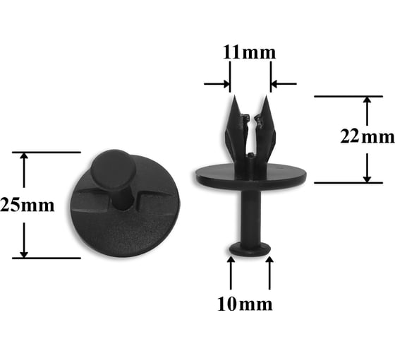 Изображение товара Автокрепеж для GM 10 шт 14045480 КрепАвто 0688