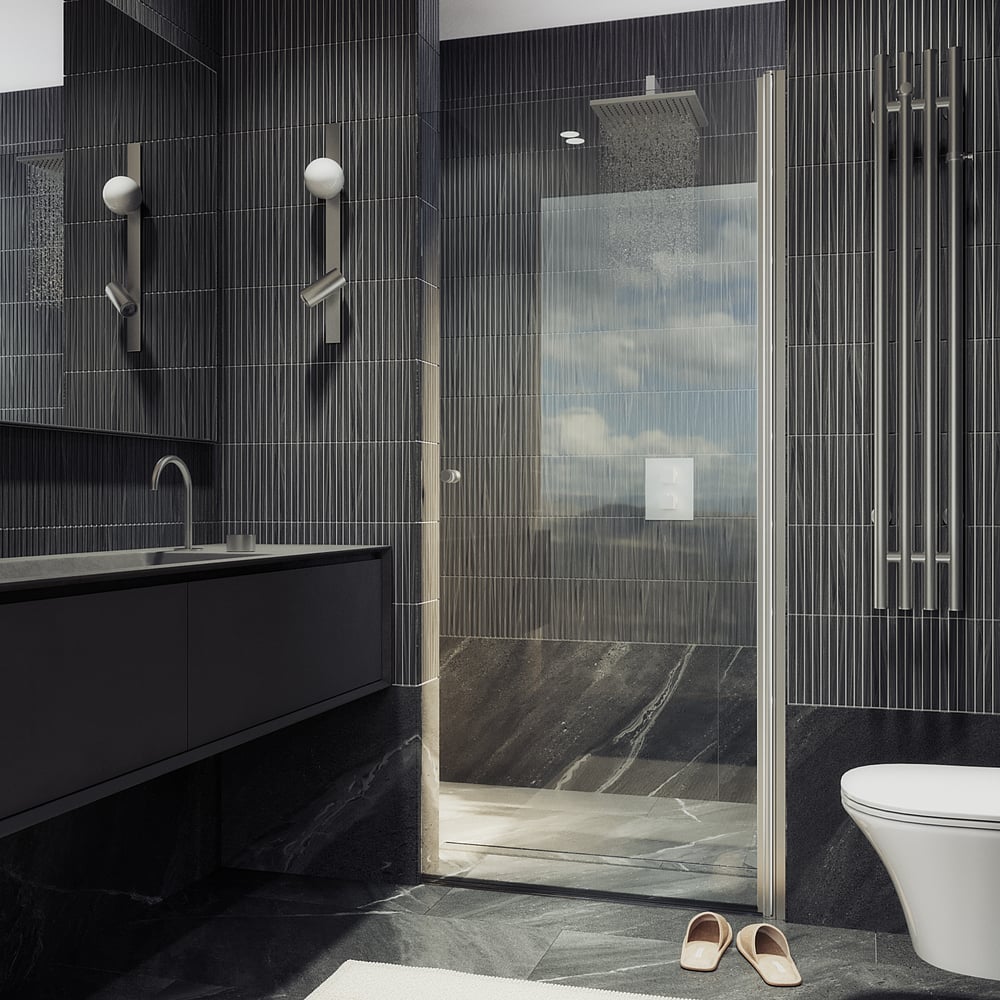 Изображение товара Душевая дверь MaybahGlass на монопетле 1980х600 мм