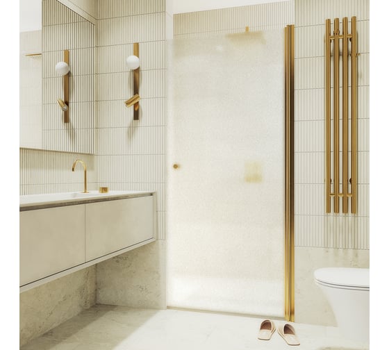 Изображение товара Душевая дверь MaybahGlass на монопетле, 1980х800 мм, стекло сатин 6 мм MGD-808-3