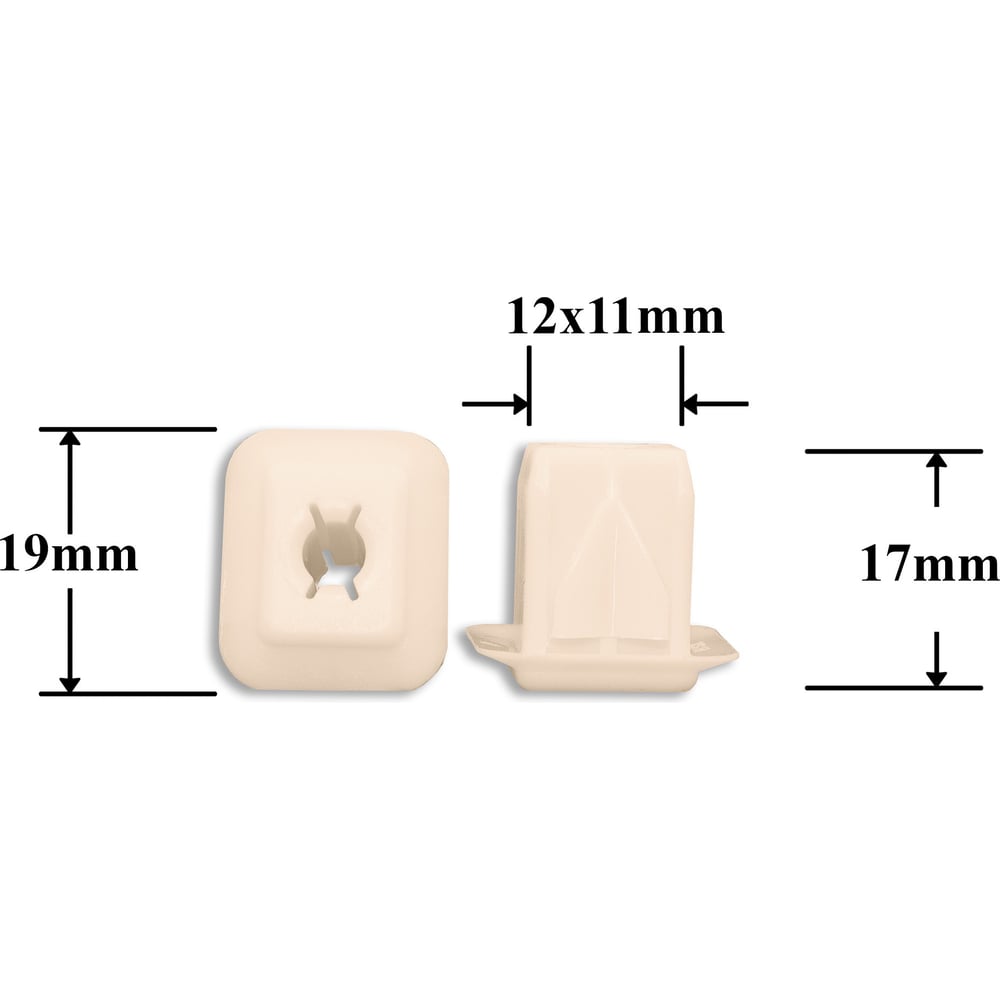 Изображение товара Автокрепеж для Chevrolet и Opel 10 шт клипсы под саморез 12 мм
