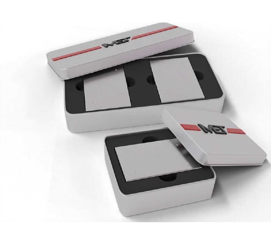 Изображение товара Комплект мер твердости Бринелля MET МТБ-МЕТ 2 р. из 3 шт, 120x75x16 ГОСТ 00-00001117