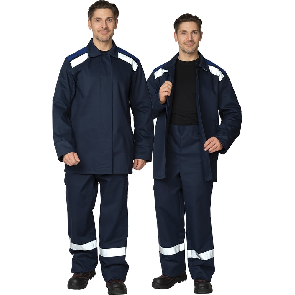 Изображение товара Костюм сварщика 2 класс защиты х/б с ОП пропиткой, синий/василек, р-р 48-50/170-176 Прабо Теп124 25759