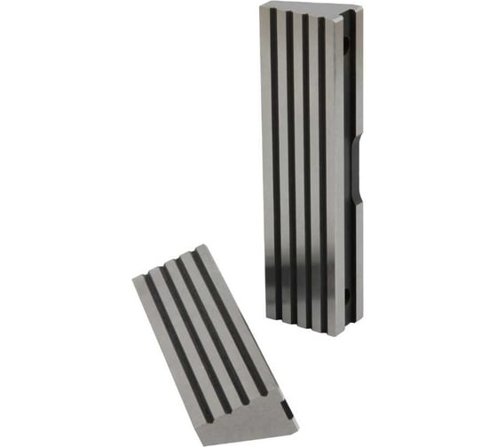 Изображение товара Комплект сменных рифленых губок Stand 2 предмета для станочных тисков PMV150 Debever Machining Solutions DB-S-JSGT150200