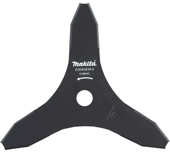 Изображение товара Нож 3 зуба, 305x25.4 мм для травы Makita D-66042