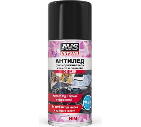 Изображение товара Размораживатель стекол и замков Прохим антилед, аэрозоль, 210 мл. AVS AVK-730 A40752S
