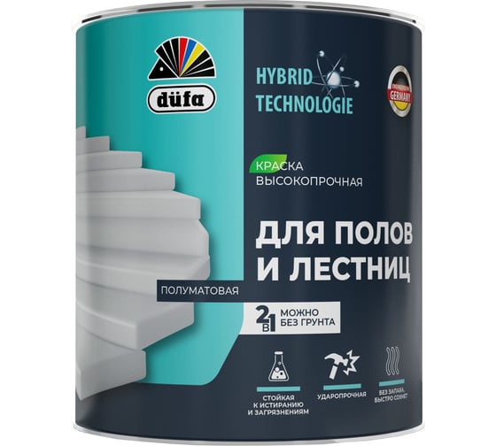 Изображение товара Краска для полов и лестниц Dufa ООО "Мефферт Продакшн" база3 0,6 МП00-012512