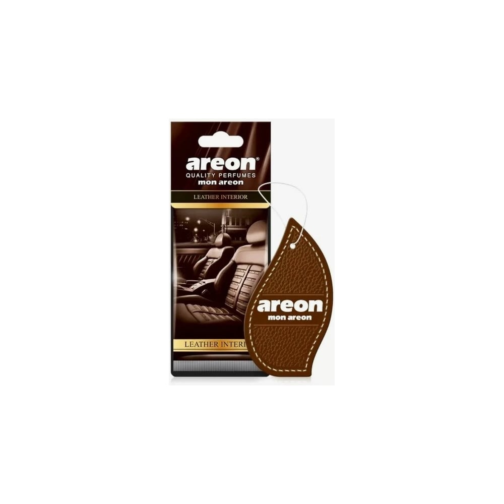 Изображение товара Ароматизатор Areon MON Leather Interior MA42 для автомобиля сухой на зеркало