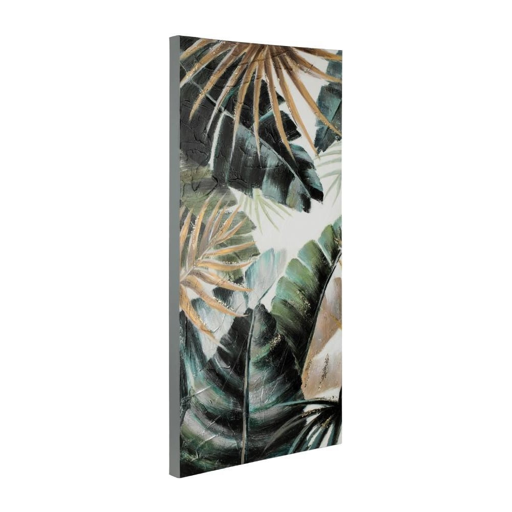 Изображение товара Картина EGLO ALAMINOS 423046 на холсте - листья в реалистичном стиле