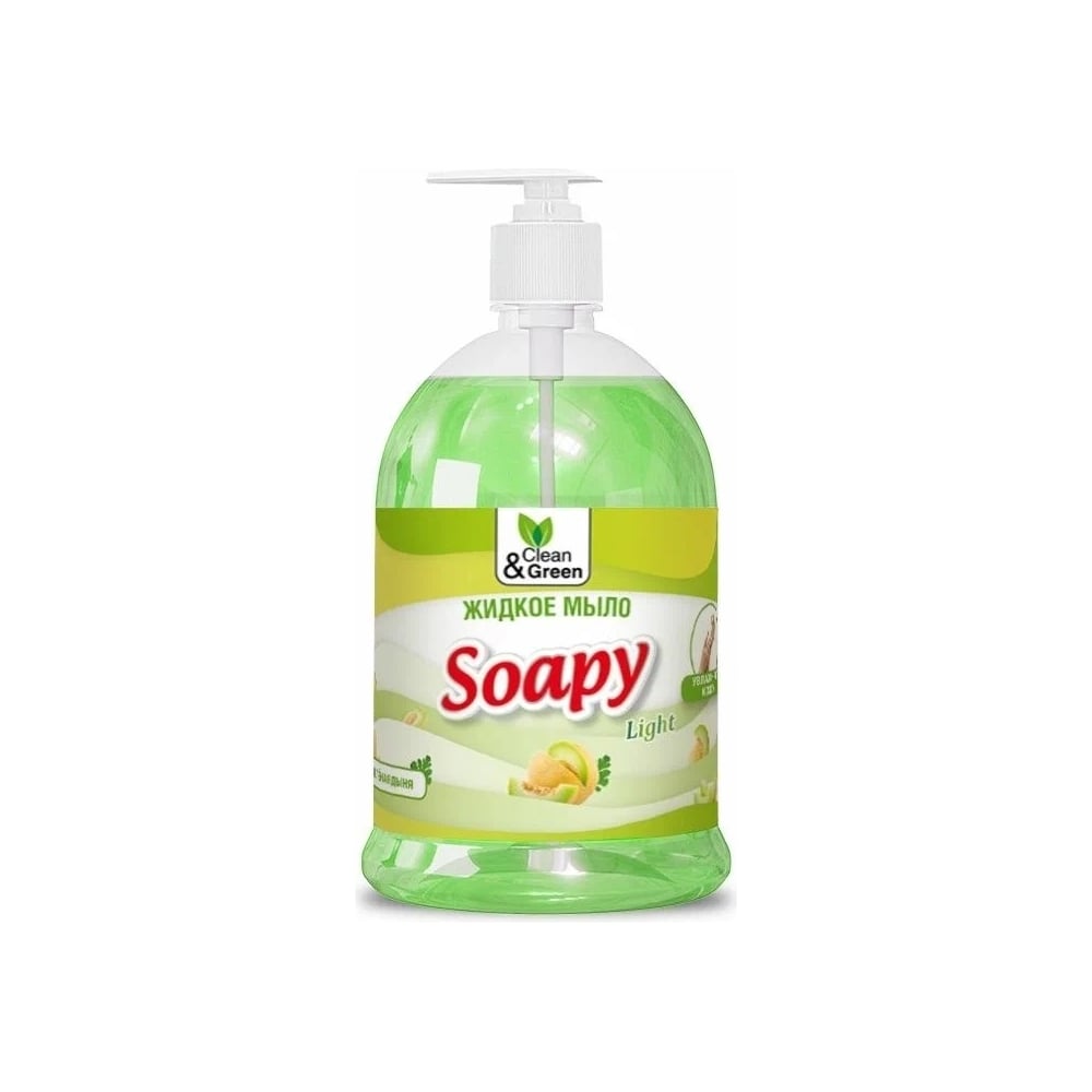 Изображение товара Жидкое мыло Прохим "Soapy" Light Зеленая дыня, с дозатором, 1000 мл CG8238