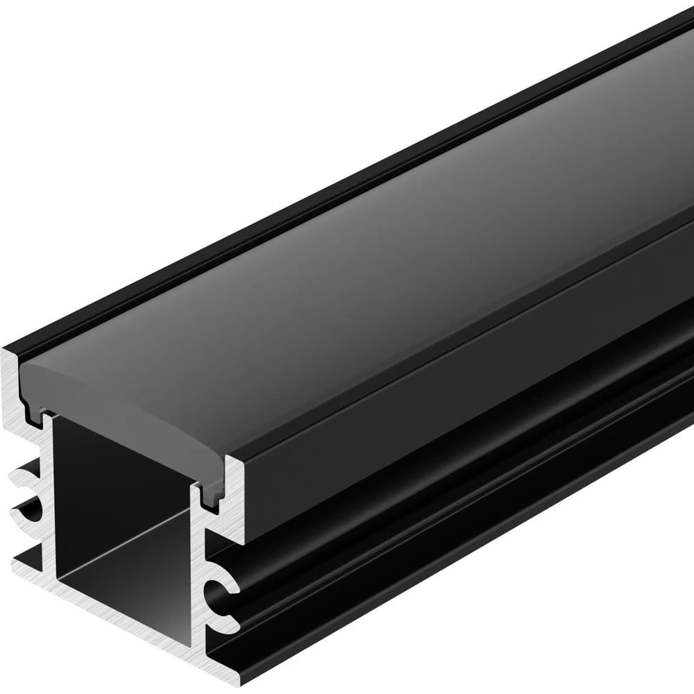 Изображение товара Профиль Arlight FLOOR18-H15-3000 ANOD BLACK 3м 045672