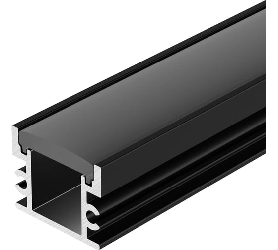 Изображение товара Профиль Arlight FLOOR18-H15-3000 ANOD BLACK 3м 045672