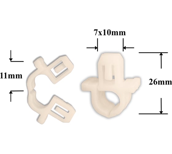 Изображение товара Автокрепеж для Acura Honda Infiniti Nissan 10 шт 90652SB2023 , 2894510V00 КрепАвто 0743