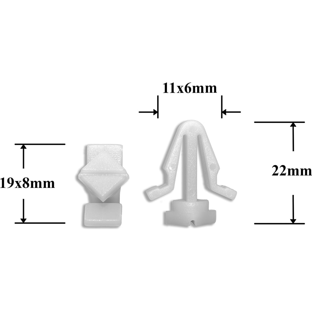 Изображение товара Автокрепеж для Nissan 10 шт 6231801W00 01553 01631 для решетки радиатора