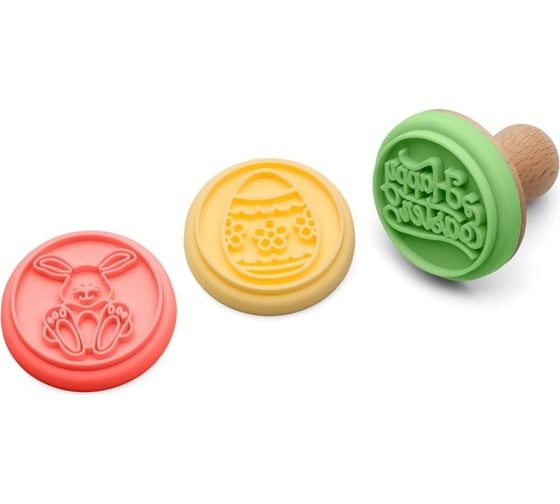 Изображение товара Набор печатей для печенья APOLLO Happy Easter 3 шт HPE-03